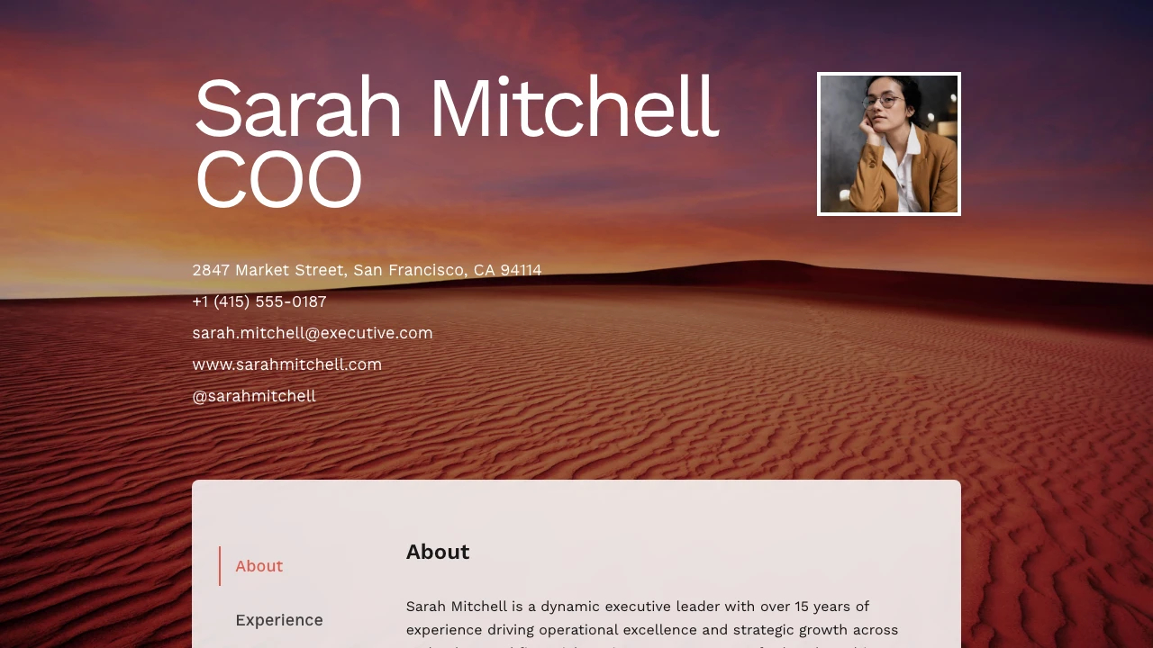 Loading preview of Business Resume